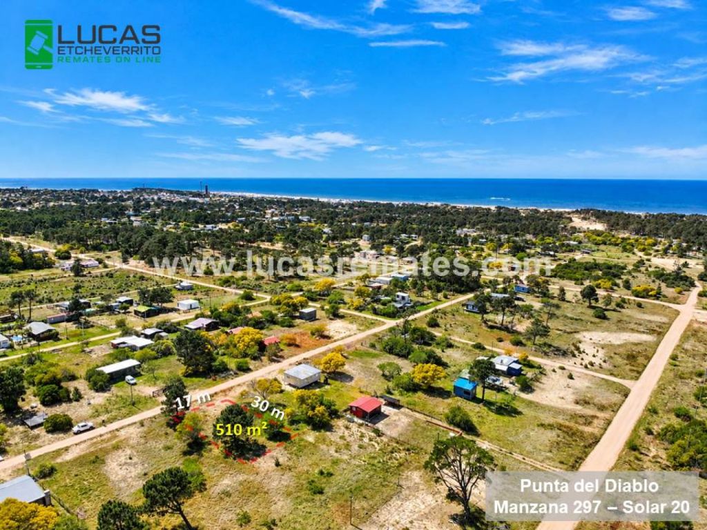 Terreno en Punta del Diablo en Cuotas